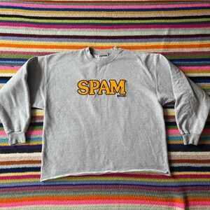 Vintage Gray SPAM Brand Sweatshirt - Large